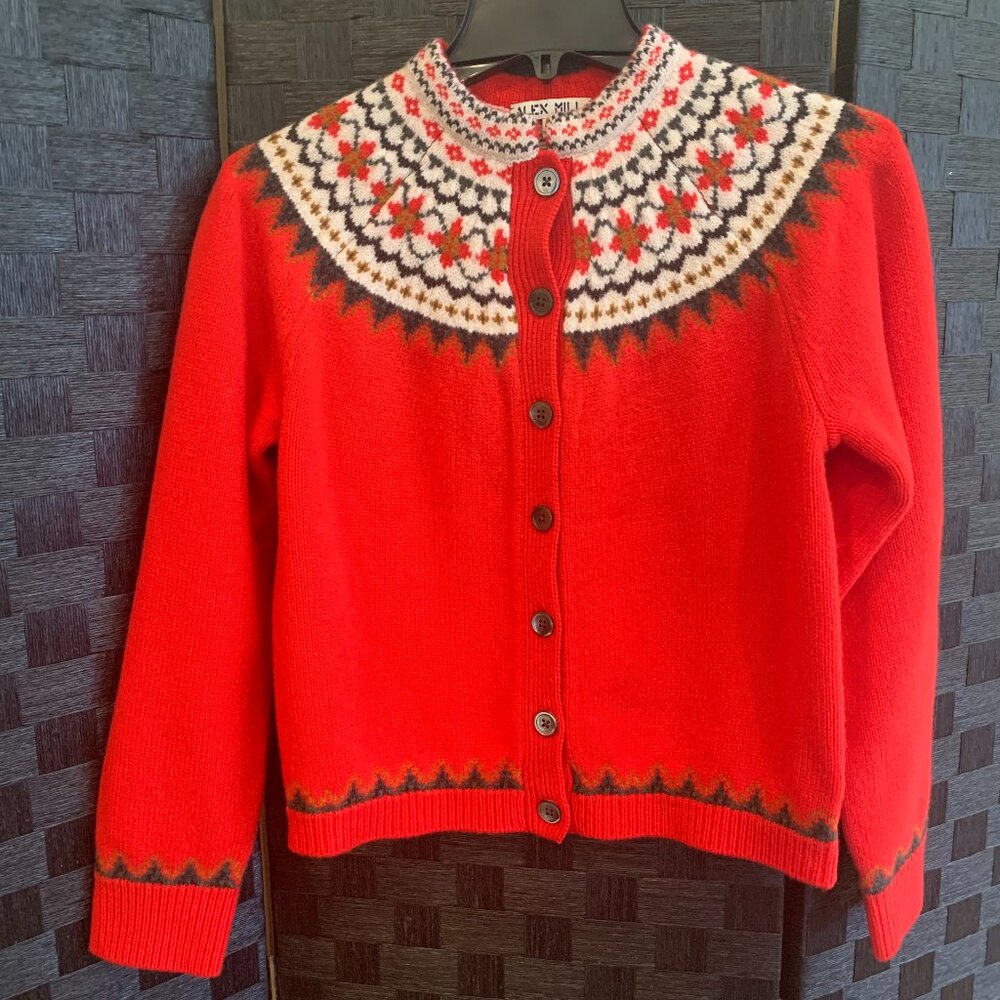 Alex Mill Red Cardigan